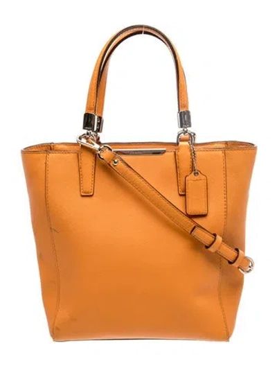 Pre-owned Coach Leather Bucket Bag In Neutral