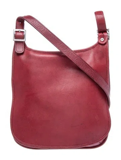 Pre-owned Coach Leather Bucket Bag In Red