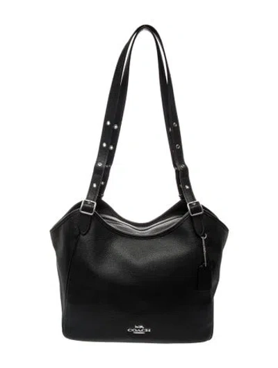 Pre-owned Coach Leather Bucket Bag W/ Tags In Black