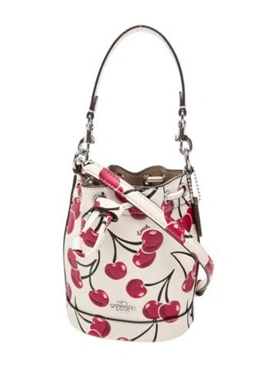 Pre-owned Coach Leather Bucket Bag W/ Tags In Neutral