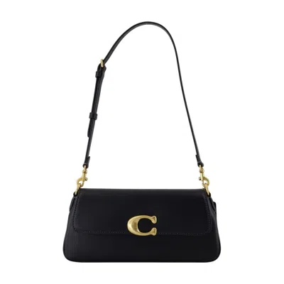 Coach Leather Calfskin Shoulder Bag In Black