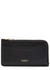 Coach Leather Cardholder In Black