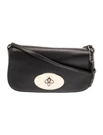 Pre-owned Coach Leather Caviar In Black