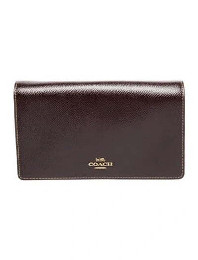 Pre-owned Coach Leather Clutch
