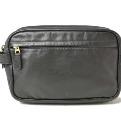 Pre-owned Coach Leather Clutch Bag Pouch () In Black