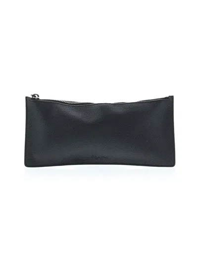 Pre-owned Coach Leather Clutch In Black