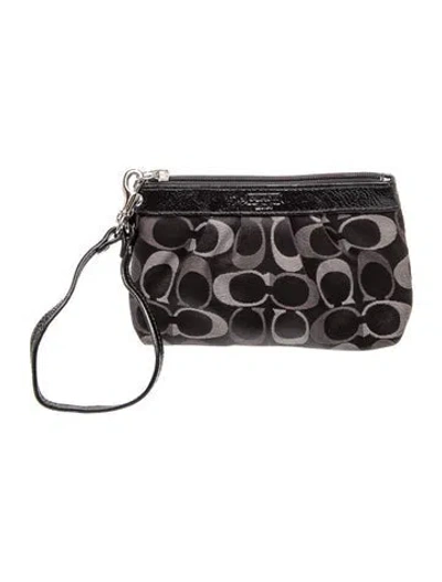 Pre-owned Coach Leather Clutch In Black