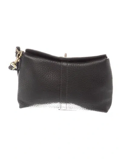 Pre-owned Coach Leather Clutch In Black