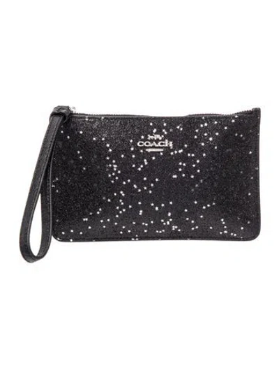 Pre-owned Coach Leather Clutch In Black