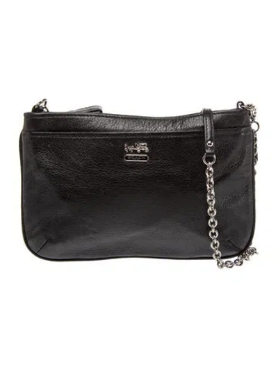 Pre-owned Coach Leather Clutch In Black