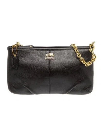 Pre-owned Coach Leather Clutch In Black