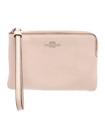 Pre-owned Coach Leather Clutch In Brown