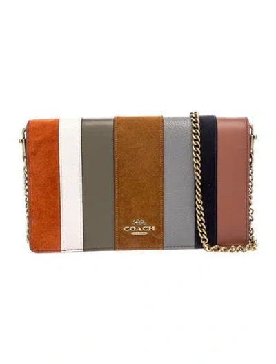 Pre-owned Coach Leather Clutch In Brown