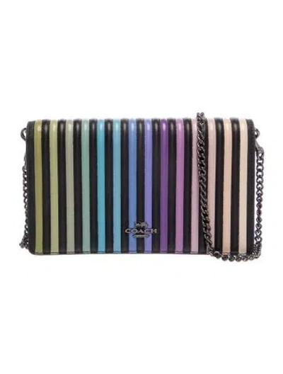 Pre-owned Coach Leather Clutch In Multi