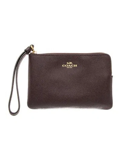 Pre-owned Coach Leather Clutch In Multi