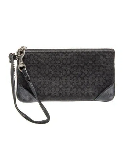 Pre-owned Coach Leather Clutch In Multi
