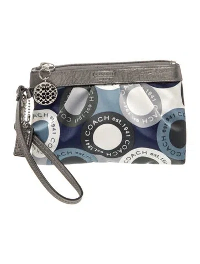 Pre-owned Coach Leather Clutch In Multi