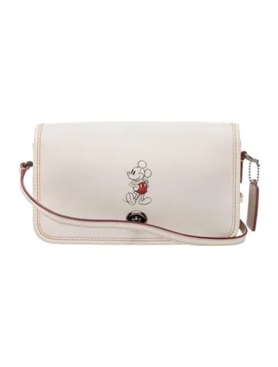 Pre-owned Coach Leather Clutch In Neutral