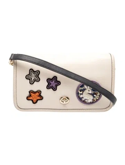 Pre-owned Coach Leather Clutch In Neutral