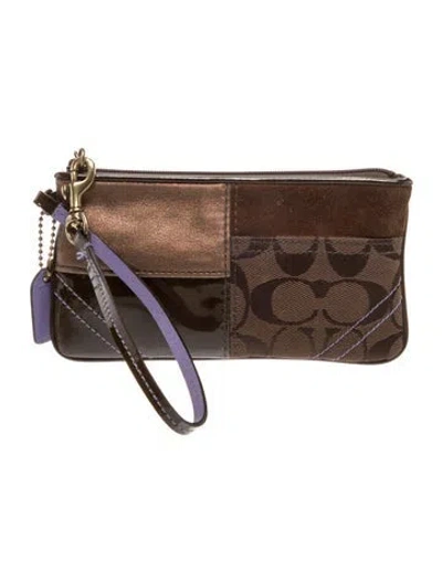 Pre-owned Coach Leather Clutch In Neutral