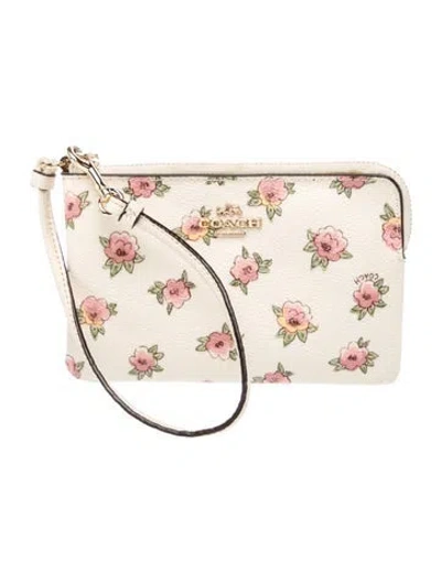 Pre-owned Coach Leather Clutch In Neutral