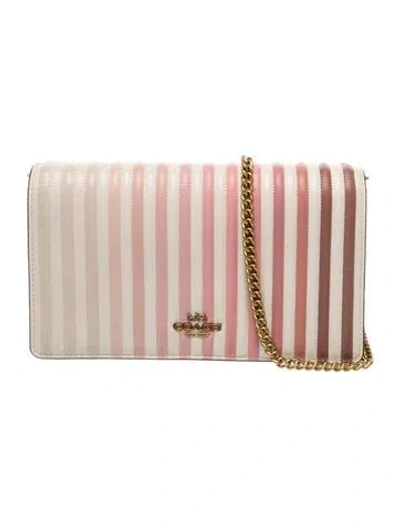 Pre-owned Coach Leather Clutch In Neutrals