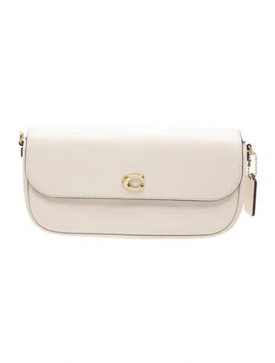 Pre-owned Coach Leather Clutch In Neutrals