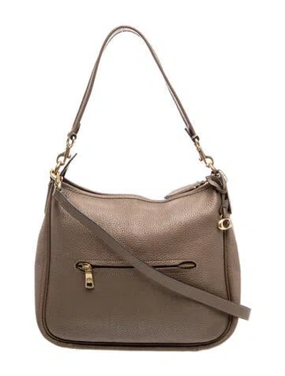 Pre-owned Coach Leather Clutch In Neutrals