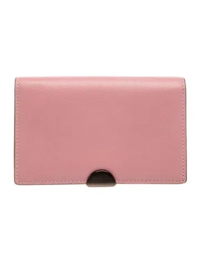 Pre-owned Coach Leather Clutch In Pink