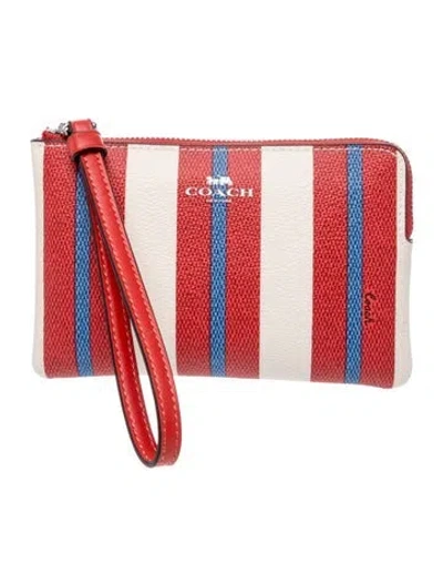 Pre-owned Coach Leather Clutch In Pink