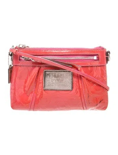 Pre-owned Coach Leather Clutch In Pink