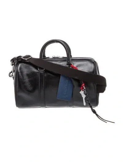 Pre-owned Coach Leather  Venturer 27 In Black