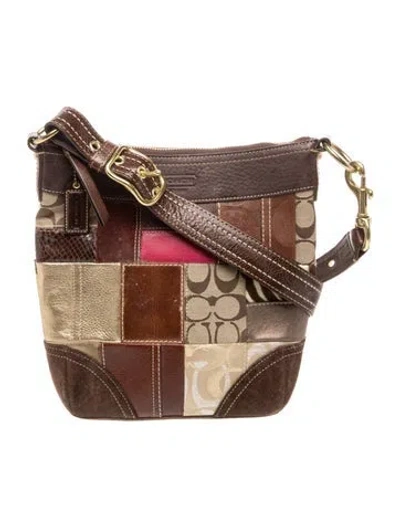 Pre-owned Coach Leather Crossbody Bag