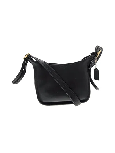 Pre-owned Coach Leather Crossbody Bag In Black