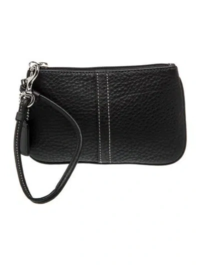 Pre-owned Coach Leather Crossbody Bag In Black