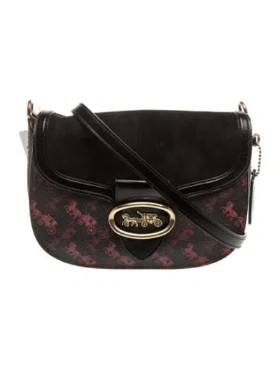 Pre-owned Coach Leather Crossbody Bag In Black