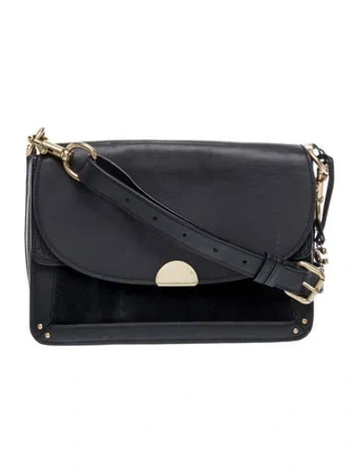 Pre-owned Coach Leather Crossbody Bag In Black