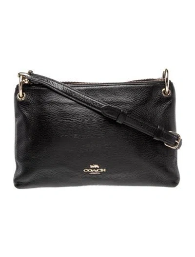 Pre-owned Coach Leather Crossbody Bag In Black