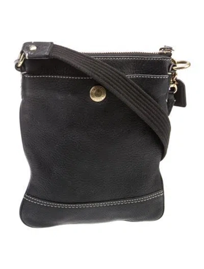 Pre-owned Coach Leather Crossbody Bag In Black