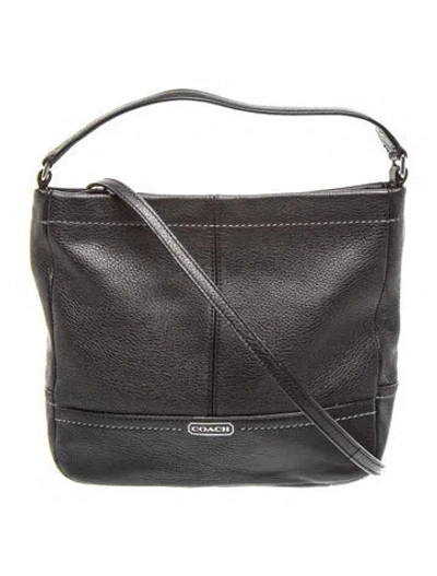 Pre-owned Coach Leather Crossbody Bag In Black