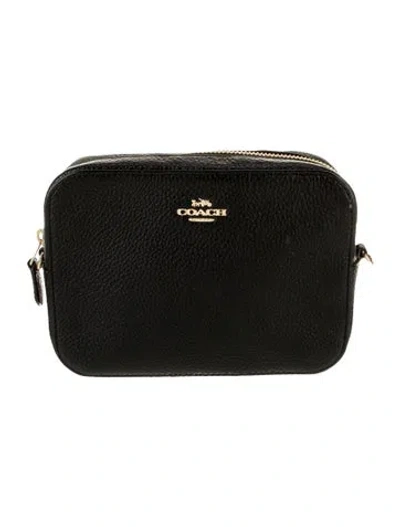 Pre-owned Coach Leather Crossbody Bag In Black