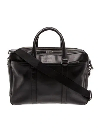 Pre-owned Coach Leather Crossbody Bag In Black