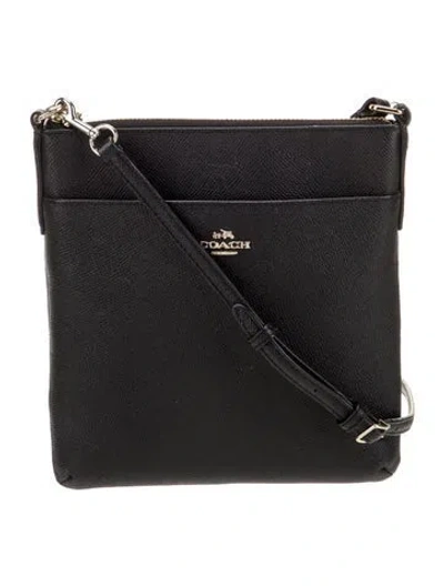 Pre-owned Coach Leather Crossbody Bag In Black
