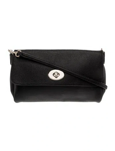 Pre-owned Coach Leather Crossbody Bag In Black