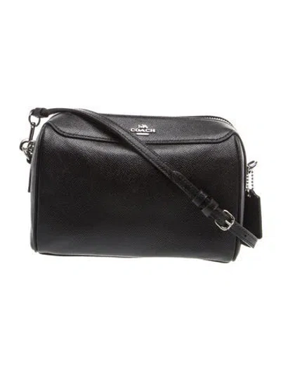 Pre-owned Coach Leather Crossbody Bag In Black