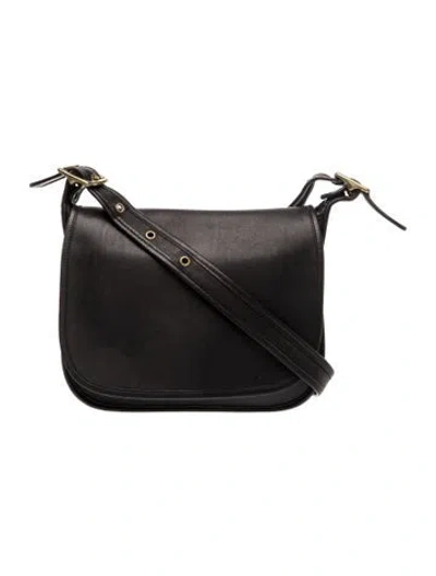 Pre-owned Coach Leather Crossbody Bag In Black