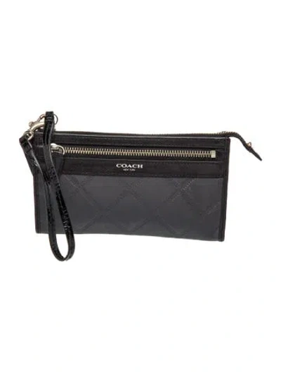 Pre-owned Coach Leather Crossbody Bag In Black