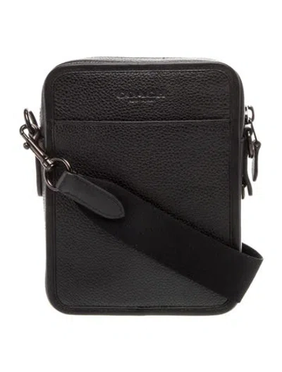 Pre-owned Coach Leather Crossbody Bag In Black