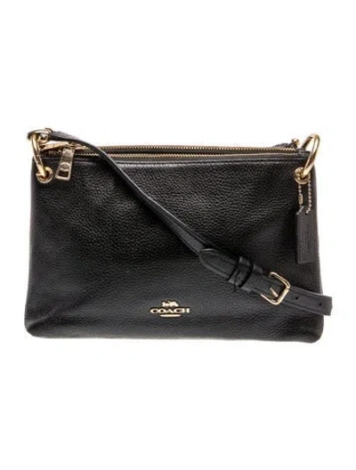 Pre-owned Coach Leather Crossbody Bag In Black