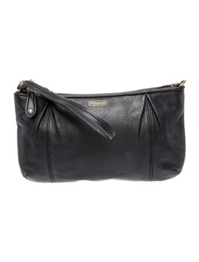 Pre-owned Coach Leather Crossbody Bag In Black